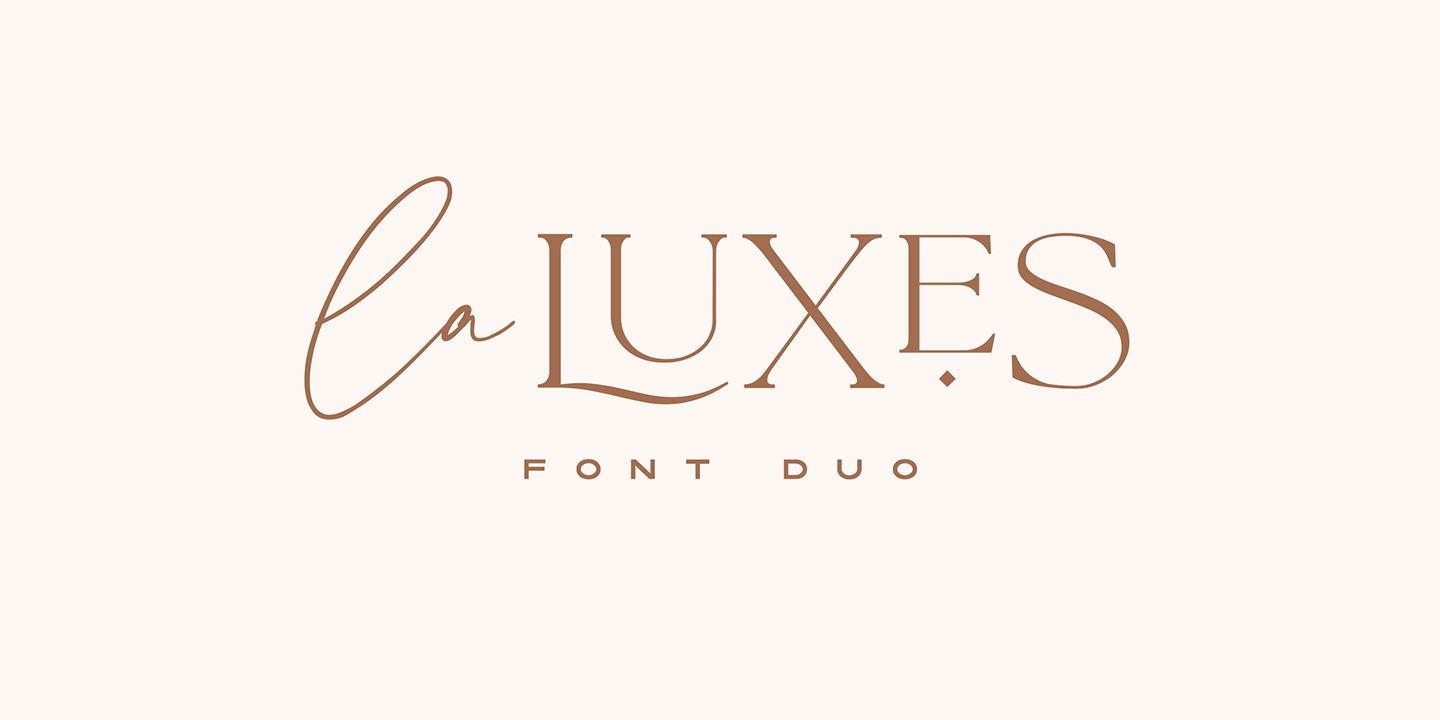 Example font La Luxes #1